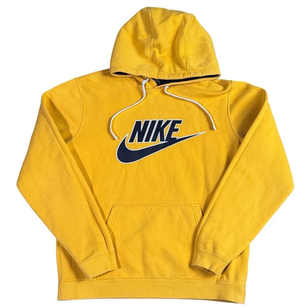 Nike Swoosh Fleece Hoodie Yellow Men’s M